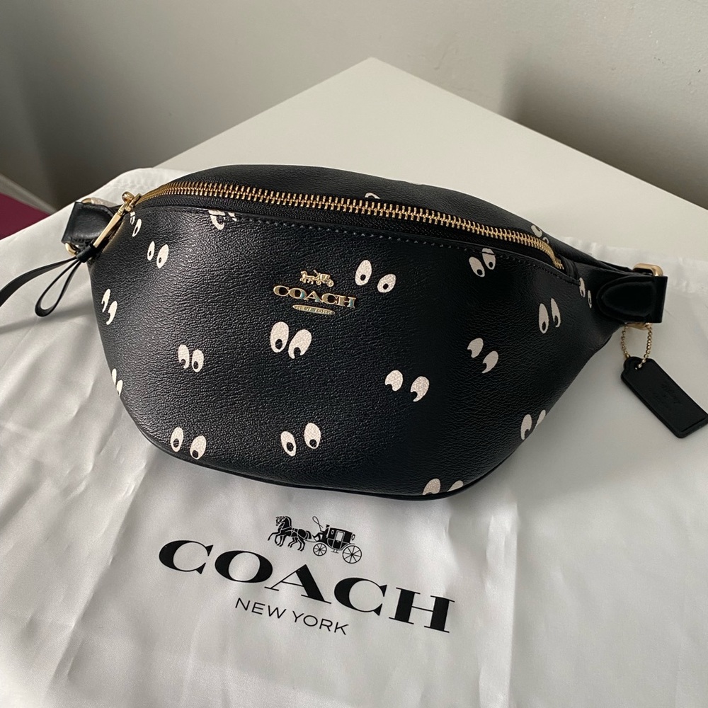 Disney X Coach Belt Bag With Snow White And The Seven Dwarfs Eyes Print
